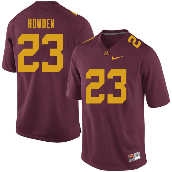 Men #23 Jordan Howden Minnesota Golden Gophers College Football Jerseys Sale-Maroon